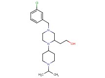 2-[4-(3-chlorobenzyl)-1-(1-isopropyl-4-piperidinyl)-2-piperazinyl]ethanol