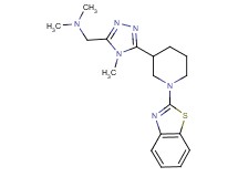 ({5-[1-(1,3-benzothiazol-2-yl)piperidin-3-yl]-4-methyl-4H-1,2,4-triazol-3-yl}methyl)dimethylamine