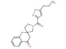 1'-[(5-propylisoxazol-3-yl)carbonyl]spiro[chromene-2,3'-pyrrolidin]-4(3H)-one