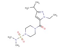 4-[(1-ethyl-3-isopropyl-1H-pyrazol-5-yl)carbonyl]-N,N-dimethyl-1-piperazinesulfonamide