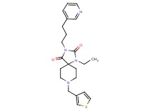 1-ethyl-3-[3-(3-pyridinyl)propyl]-8-(3-thienylmethyl)-1,3,8-triazaspiro[4.5]decane-2,4-dione