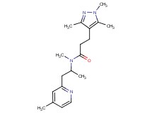 N-methyl-N-[1-methyl-2-(4-methyl-2-pyridinyl)ethyl]-3-(1,3,5-trimethyl-1H-pyrazol-4-yl)propanamide