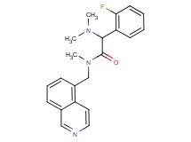 2-(dimethylamino)-2-(2-fluorophenyl)-N-(5-isoquinolinylmethyl)-N-methylacetamide