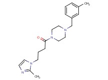 1-(3-methylbenzyl)-4-[4-(2-methyl-1H-imidazol-1-yl)butanoyl]piperazine