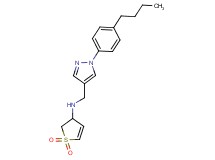 N-{[1-(4-butylphenyl)-1H-pyrazol-4-yl]methyl}-2,3-dihydrothiophen-3-amine 1,1-dioxide