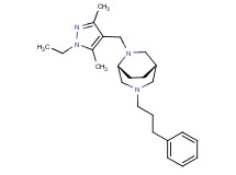 (1S*,5R*)-6-[(1-ethyl-3,5-dimethyl-1H-pyrazol-4-yl)methyl]-3-(3-phenylpropyl)-3,6-diazabicyclo[3.2.2]nonane