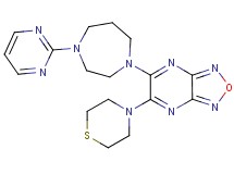 5-[4-(2-pyrimidinyl)-1,4-diazepan-1-yl]-6-(4-thiomorpholinyl)[1,2,5]oxadiazolo[3,4-b]pyrazine