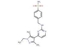 4-({[4-(1-ethyl-3,5-dimethyl-1H-pyrazol-4-yl)-2-pyrimidinyl]amino}methyl)benzenesulfonamide