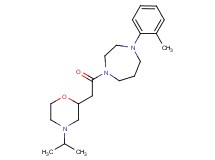 1-[(4-isopropyl-2-morpholinyl)acetyl]-4-(2-methylphenyl)-1,4-diazepane