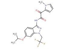 N-[6-isopropoxy-1-(2,2,2-trifluoroethyl)-1H-indazol-3-yl]-2-(1-methyl-1H-pyrrol-2-yl)-2-oxoacetamide