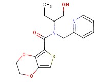 N-[1-(hydroxymethyl)propyl]-N-(pyridin-2-ylmethyl)-2,3-dihydrothieno[3,4-b][1,4]dioxine-5-carboxamide