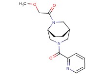 (1S*,5R*)-6-(methoxyacetyl)-3-(2-pyridinylcarbonyl)-3,6-diazabicyclo[3.2.2]nonane