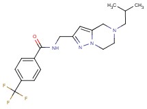 N-[(5-isobutyl-4,5,6,7-tetrahydropyrazolo[1,5-a]pyrazin-2-yl)methyl]-4-(trifluoromethyl)benzamide