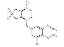 (4aS*,7aR*)-1-(3-chloro-4,5-dimethoxybenzyl)-4-methyloctahydrothieno[3,4-b]pyrazine 6,6-dioxide