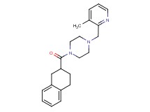 1-[(3-methyl-2-pyridinyl)methyl]-4-(1,2,3,4-tetrahydro-2-naphthalenylcarbonyl)piperazine