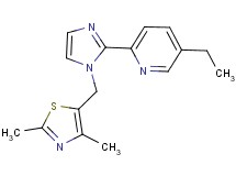 2-{1-[(2,4-dimethyl-1,3-thiazol-5-yl)methyl]-1H-imidazol-2-yl}-5-ethylpyridine