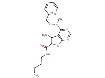 N-butyl-5-methyl-4-{methyl[2-(2-pyridinyl)ethyl]amino}thieno[2,3-d]pyrimidine-6-carboxamide