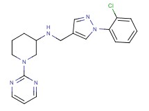 N-{[1-(2-chlorophenyl)-1H-pyrazol-4-yl]methyl}-1-(2-pyrimidinyl)-3-piperidinamine