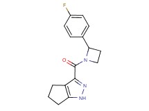 3-{[2-(4-fluorophenyl)azetidin-1-yl]carbonyl}-1,4,5,6-tetrahydrocyclopenta[c]pyrazole