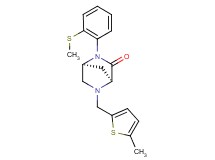 (1S*,4S*)-5-[(5-methyl-2-thienyl)methyl]-2-[2-(methylthio)phenyl]-2,5-diazabicyclo[2.2.1]heptan-3-one