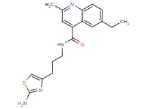 N-[3-(2-amino-1,3-thiazol-4-yl)propyl]-6-ethyl-2-methyl-4-quinolinecarboxamide