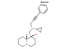 (1R,9aR)-1-{[cyclopropyl(3-phenylprop-2-yn-1-yl)amino]methyl}octahydro-2H-quinolizin-1-ol