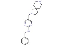N-benzyl-5-(2,8-diazaspiro[4.5]dec-2-ylmethyl)-2-pyrimidinamine dihydrochloride