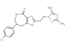 7-(4-chlorophenyl)-2-[2-(3,5-dimethyl-1H-1,2,4-triazol-1-yl)ethyl]-5,6,7,8-tetrahydroimidazo[4,5-c]azepin-4(1H)-one