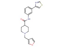 1-(3-furylmethyl)-N-[3-(1,3-thiazol-4-yl)phenyl]-4-piperidinecarboxamide