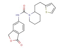 N-(1-oxo-1,3-dihydro-2-benzofuran-5-yl)-2-[2-(2-thienyl)ethyl]piperidine-1-carboxamide