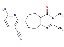 2-(2,3-dimethyl-4-oxo-3,4,5,6,8,9-hexahydro-7H-pyrimido[4,5-d]azepin-7-yl)-6-methylnicotinonitrile
