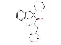 N-methyl-2-(1-piperidinyl)-N-(3-pyridinylmethyl)-2-indanecarboxamide