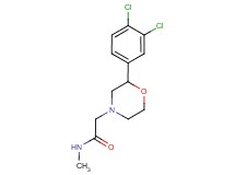 2-[2-(3,4-dichlorophenyl)morpholin-4-yl]-N-methylacetamide