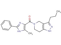 5-[(5-methyl-2-phenyl-1H-imidazol-4-yl)carbonyl]-3-propyl-4,5,6,7-tetrahydro-1H-pyrazolo[4,3-c]pyridine