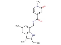 N-[(2-ethyl-3,5-dimethyl-1H-indol-7-yl)methyl]-1-methyl-2-oxo-1,2-dihydropyridine-4-carboxamide