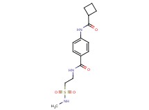 4-[(cyclobutylcarbonyl)amino]-N-{2-[(methylamino)sulfonyl]ethyl}benzamide