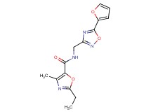 2-ethyl-N-{[5-(2-furyl)-1,2,4-oxadiazol-3-yl]methyl}-4-methyl-1,3-oxazole-5-carboxamide
