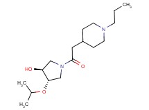 (3S*,4S*)-4-isopropoxy-1-[(1-propylpiperidin-4-yl)acetyl]pyrrolidin-3-ol