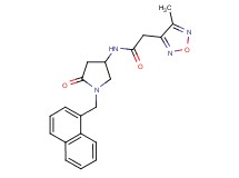 2-(4-methyl-1,2,5-oxadiazol-3-yl)-N-[1-(1-naphthylmethyl)-5-oxo-3-pyrrolidinyl]acetamide