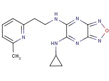 N-cyclopropyl-N'-[2-(6-methyl-2-pyridinyl)ethyl][1,2,5]oxadiazolo[3,4-b]pyrazine-5,6-diamine