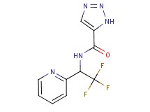 N-(2,2,2-trifluoro-1-pyridin-2-ylethyl)-1H-1,2,3-triazole-5-carboxamide