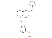 N-({1-[2-(3-methoxyphenyl)ethyl]-3-piperidinyl}methyl)-N-(1,3-thiazol-2-ylmethyl)ethanamine