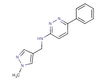 N-[(1-methyl-1H-pyrazol-4-yl)methyl]-6-phenyl-3-pyridazinamine