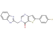 3-(1H-benzimidazol-2-ylmethyl)-6-(4-fluorophenyl)thieno[3,2-d]pyrimidin-4(3H)-one