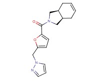 (3aR*,7aS*)-2-[5-(1H-pyrazol-1-ylmethyl)-2-furoyl]-2,3,3a,4,7,7a-hexahydro-1H-isoindole