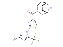 rel-(1S,6R)-3-({2-[3-methyl-5-(trifluoromethyl)-1H-pyrazol-1-yl]-1,3-thiazol-4-yl}carbonyl)-3,9-diazabicyclo[4.2.1]nonane hydrochloride