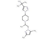 [1-(1-{1-[2-(3,5-dimethyl-1H-pyrazol-1-yl)-1-methylethyl]-4-piperidinyl}-1H-1,2,3-triazol-4-yl)-1-methylethyl]amine bis(trifluoroacetate)