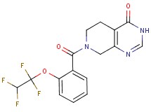 7-[2-(1,1,2,2-tetrafluoroethoxy)benzoyl]-5,6,7,8-tetrahydropyrido[3,4-d]pyrimidin-4(3H)-one