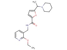 N-[(2-ethoxypyridin-3-yl)methyl]-5-(1-piperidin-1-ylethyl)-2-furamide