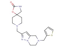 8-{[5-(2-thienylmethyl)-4,5,6,7-tetrahydropyrazolo[1,5-a]pyrazin-2-yl]methyl}-1-oxa-3,8-diazaspiro[4.5]decan-2-one
